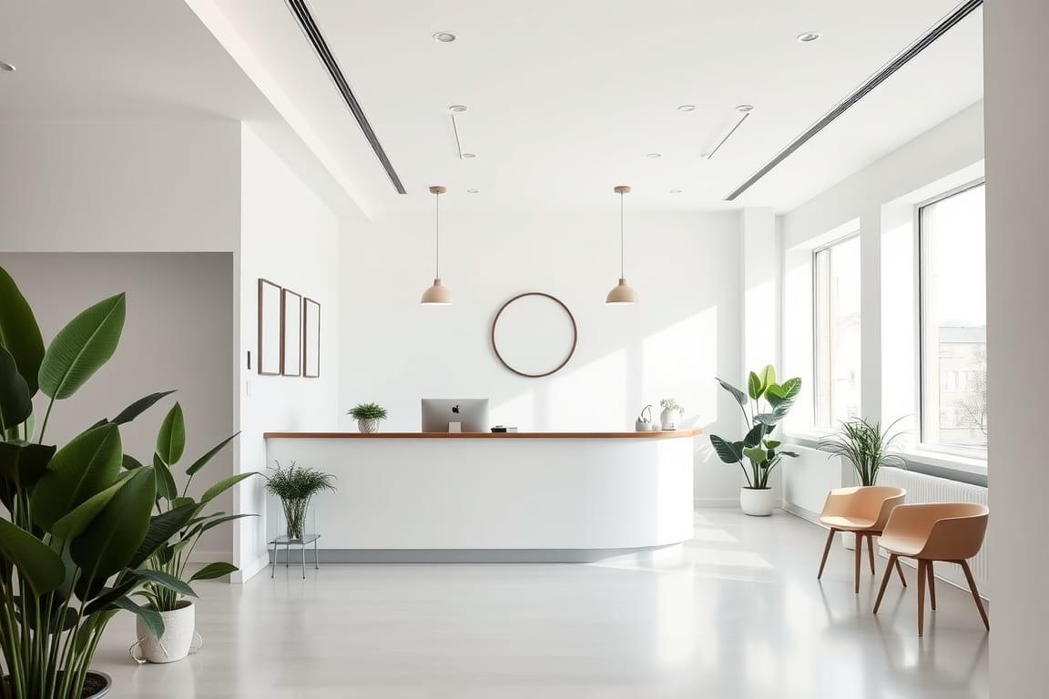 Modern Swiss dental practice interior