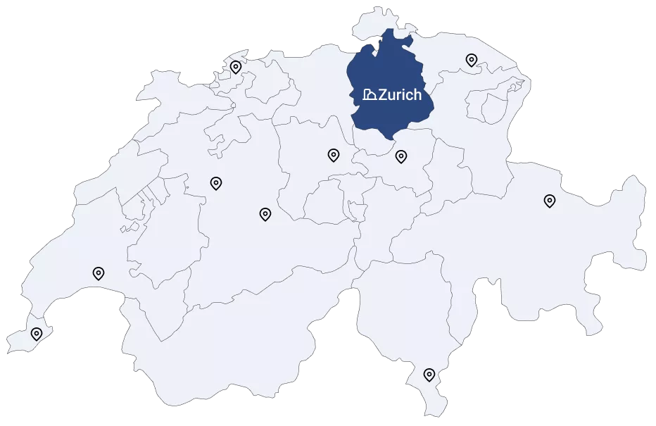 Map of Switzerland